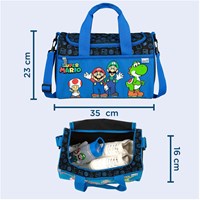 Undercover sports bag Super Mario blue - kids bag with Nintendo design-3