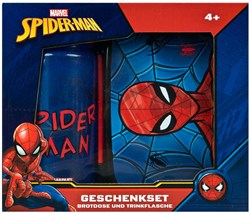 Spiderman lunch box and water bottle set for kids plastic