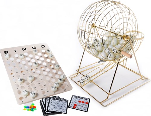 Angel Toys bingo cage - large bingo set with bingo cards