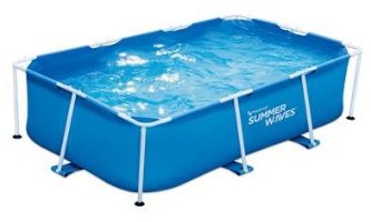 Summer Waves pool above ground 260x160x66 cm family pool blue-3