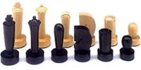 HOT Games chess pieces Berliner palm black size 5 plastic