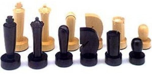 HOT Games chess pieces Berliner palm black size 5 plastic