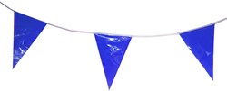 Folat bunting plastic blue 10 meters party decoration