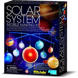 4M KidzLabs solar system building kit - space toy with glow-in-the-dark effect