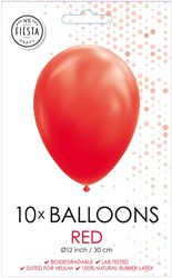 Globos balloons red 30cm latex party decoration 10 pieces