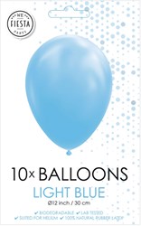 Globos balloons light blue 30cm latex 10 pieces party decoration