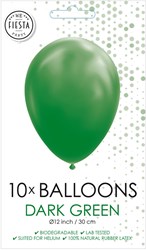 Globos balloons dark green 30cm - 10pcs latex party decoration
