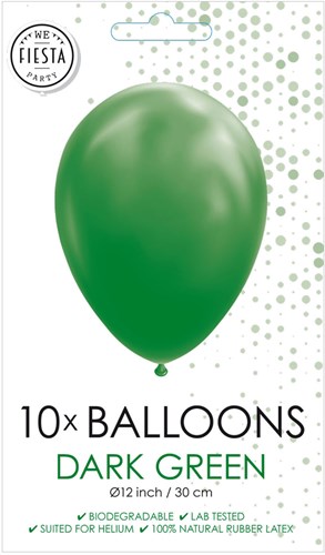 Globos balloons dark green 30cm - 10pcs latex party decoration