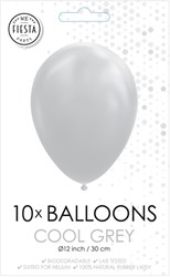 Globos balloons cool grey 30cm 10 pieces - party decoration latex