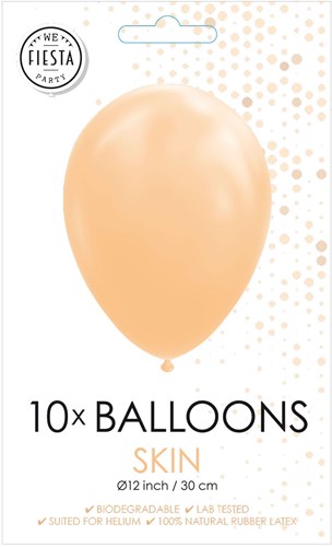 Globos balloon set cream 30cm latex 10 pieces party decoration