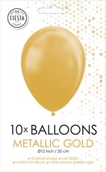 Globos balloons metallic gold 30cm - 10 pieces party decoration