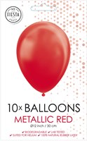 Globos balloons metallic red 30cm - 10 pieces party decoration