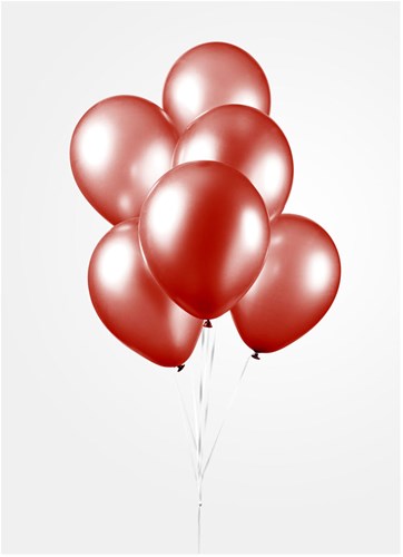 Globos balloons metallic red 30cm - 10 pieces party decoration-3