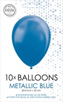 Globos balloons metallic blue 30cm - 10 pieces party decoration