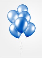 Globos balloons metallic blue 30cm - 10 pieces party decoration-3