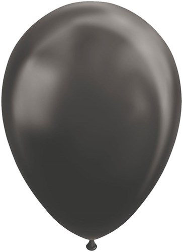 Globos balloons black metallic 30cm - party decoration 10 pieces-2