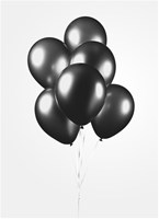 Globos balloons black metallic 30cm - party decoration 10 pieces-3