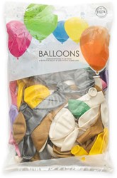 Globos balloons metallic pearl mix 30cm 100 pieces party decoration
