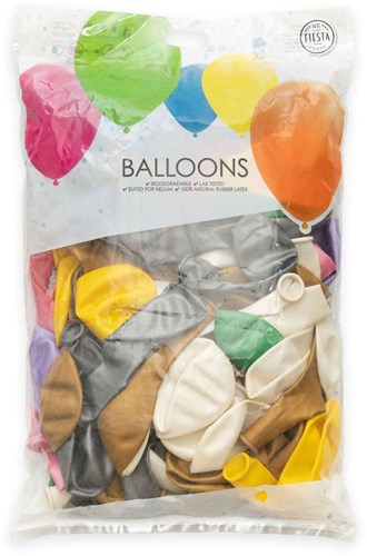 Globos balloons metallic pearl mix 30cm 100 pieces party decoration