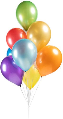Globos balloons metallic pearl mix 30cm 100 pieces party decoration-3