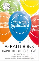 Globos balloons birthday mix colors 30cm 8 pieces party decoration