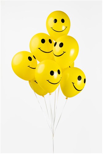 Globos balloons yellow smiley 30cm - party decoration 8 pcs-3