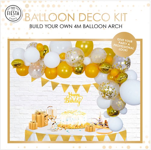 Globos balloon arch set gold - party decoration birthday anniversary