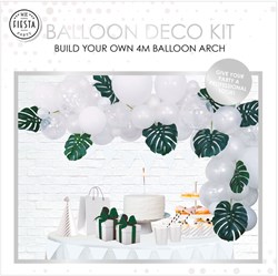 Globos balloon arch set white - party decoration balloon arch white