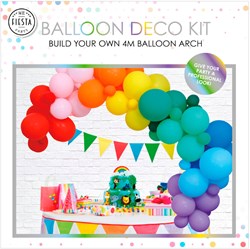 Globos rainbow balloon arch set - colorful party decoration