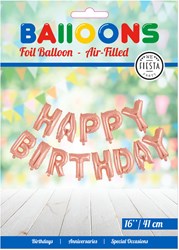 Globos foil balloon happy birthday party decoration rose gold 41cm