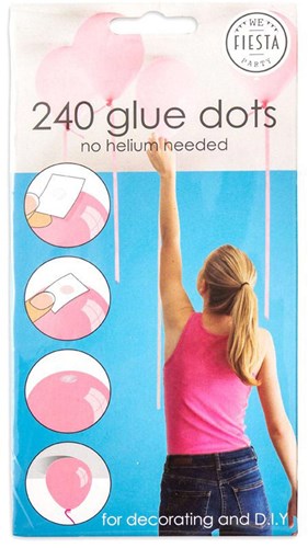Globos glue dots for balloons - 240 pcs - hang balloons without helium