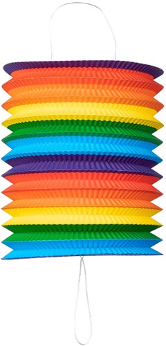 Globos paper lantern rainbow 16cm decorative lampion-2