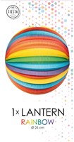 Globos paper lantern rainbow round 25cm decoration party