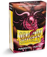 Dragon Shield card sleeves - Japanese matte magenta 60 pcs card protection-2