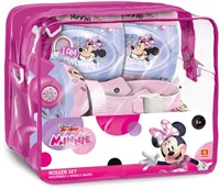 Mondo Disney Minnie roller skates with protective set for kids - adjustable and pink