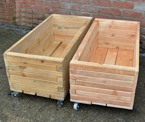 Cosy Simple Moveable Long Planters (2pk) - 28799