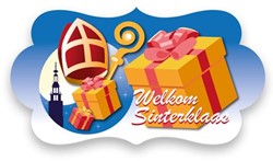Feestbord Welkom Sinterklaas