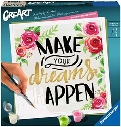 CreArt Schilderen op Nummer - Make Your Dreams Happen