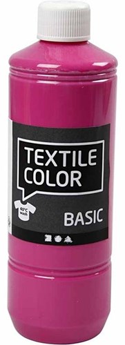 Creativ Company textile paint pink 500ml - durable fabric paint for crafts