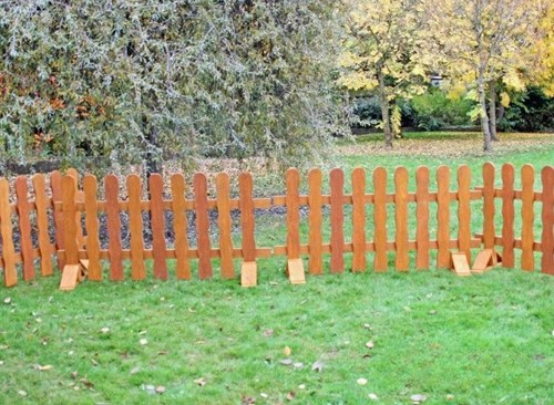 Cosy Rustic-Style Fencing (4pk) - 29460