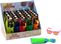 Sunglasses with storage case 29609