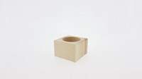 Playwood wooden tealight holder square beechwood decoration