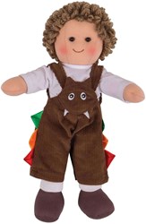 BigJigs cuddly doll Jack - soft plush doll 28 cm for kids