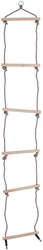 BigJigs rope ladder wooden climbing frame - 210 cm - outdoor toy