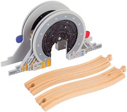 Bigjigs wooden railway space bridge - Galaxy Bridge toy
