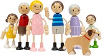 Bigjigs wooden dollhouse family dolls FSC sustainable toy set-3