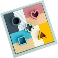 BigJigs educational wooden mosaic puzzle game FSC certified