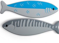 BigJigs wooden toy fish - grey - educational toy