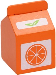 BigJigs wooden toy orange juice carton for play kitchen