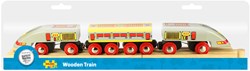 BigJigs wooden bullet train toy - high speed train